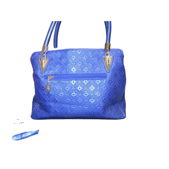 BOGO FORTEXO Cobalt Blue PU Diamond Pattern leather 3 bag crossbody set New - Picture 5 of 16